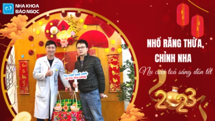Tháo niềng đón tết răng xinh đón lộc